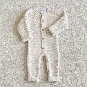 Zara Mini GARTER STITCH KNIT ROMPER